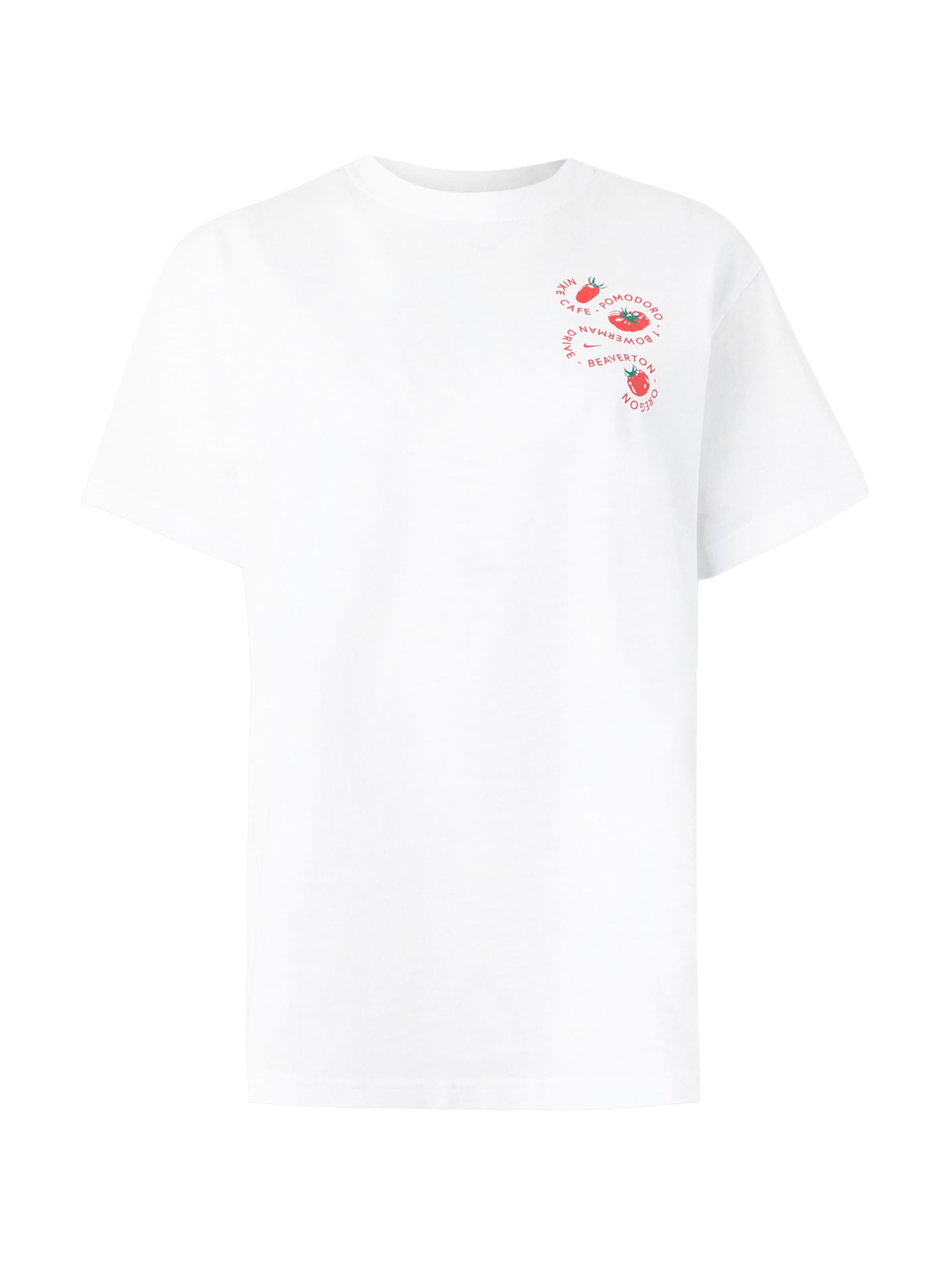 Nike SportswearMajica 'CAFE TOMATO' - bijela boja: prednji dio