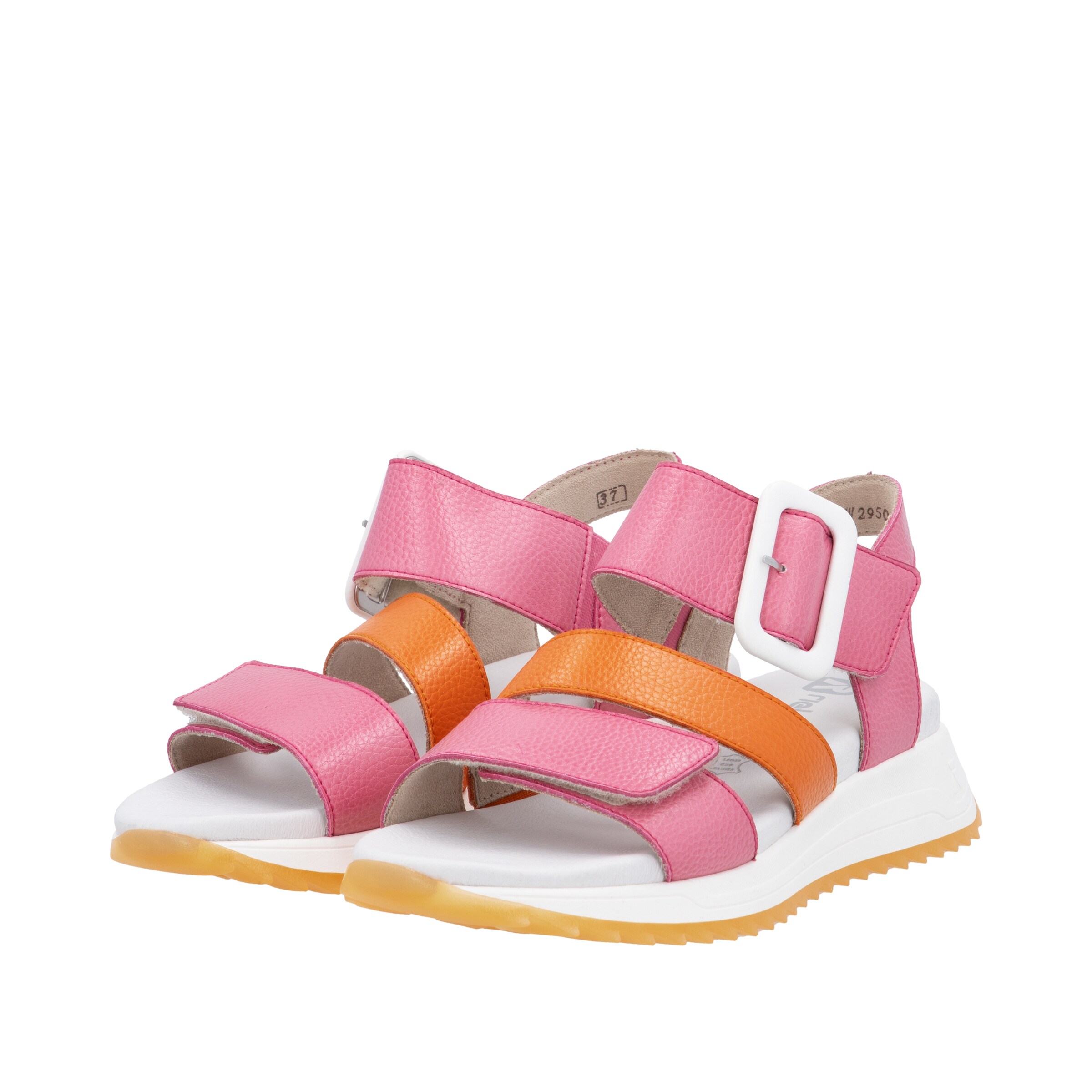 Sandales à lanières 'W2950' Rieker Sport en rose