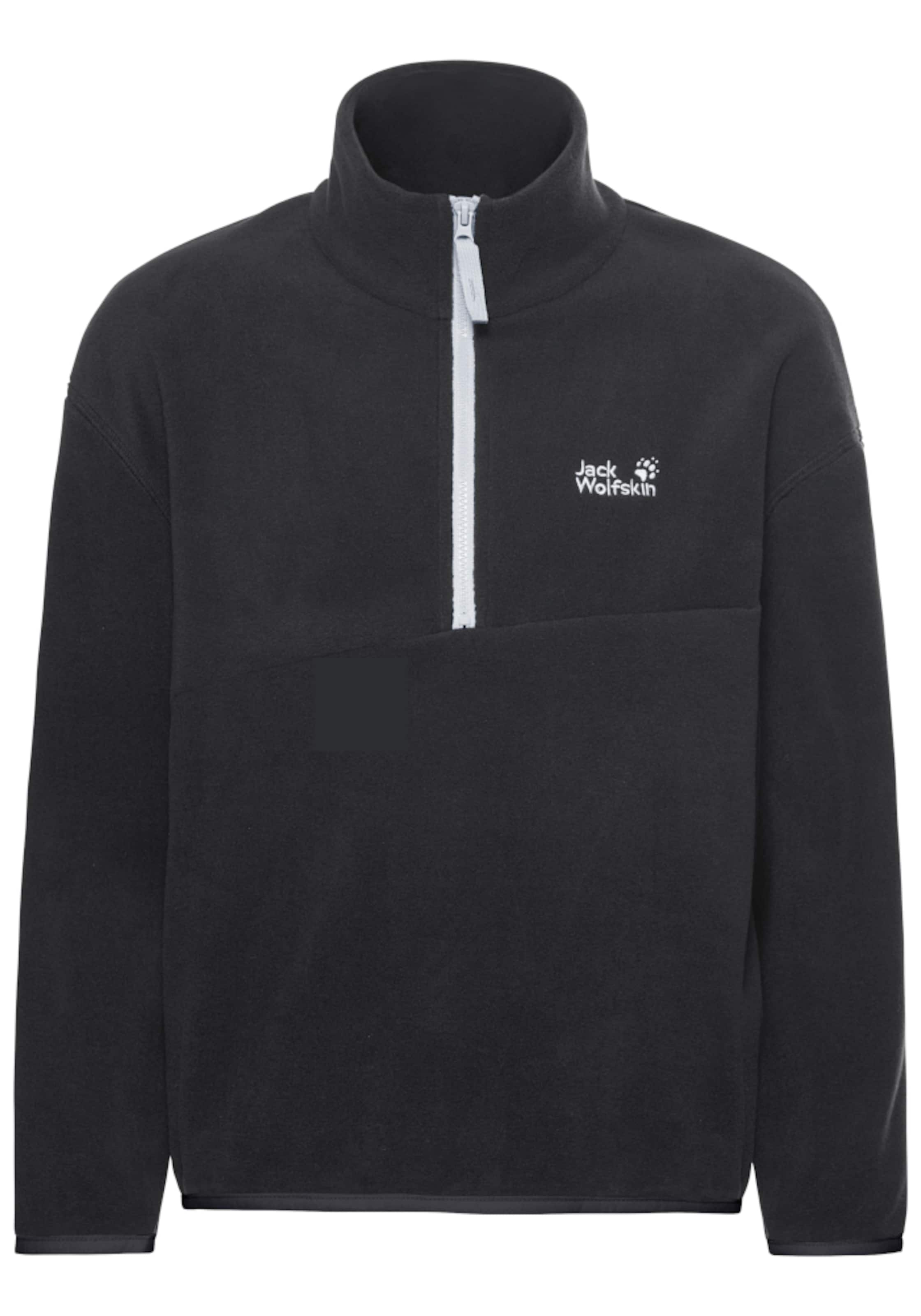 JACK WOLFSKIN Athletic Sweater in Black: front