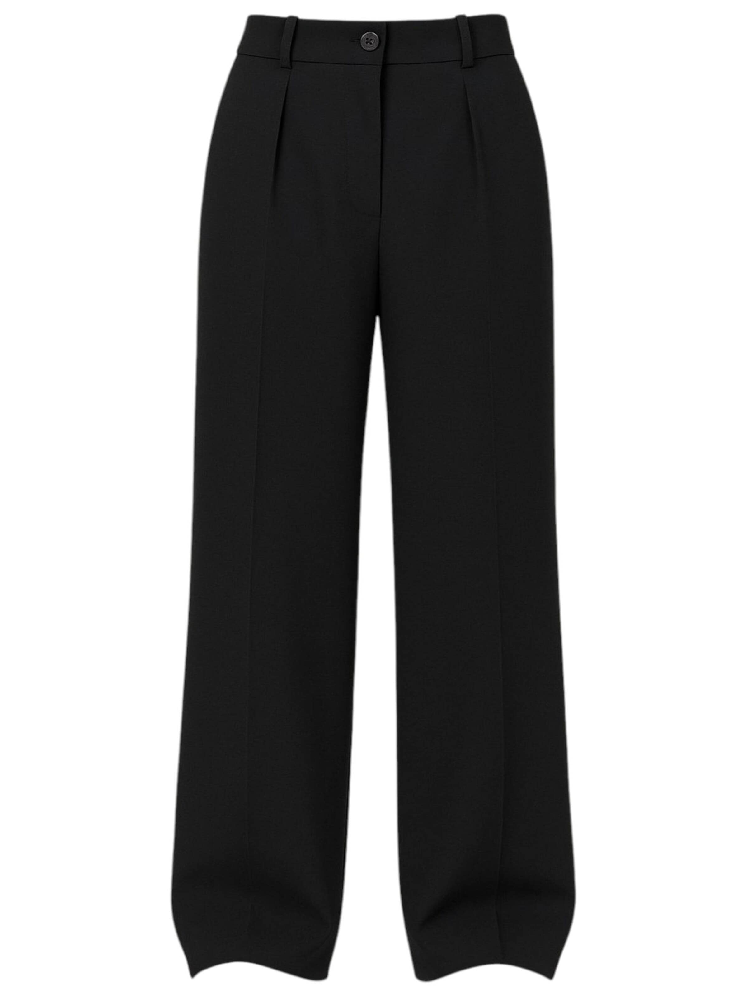 Pantaloni con pieghe 'Seyra' di fashionshowcase in nero: frontale