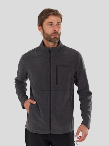 Fundango Fleecejacke 'Jeffrey Fullzip Fleece' in Schwarz: Vorderseite