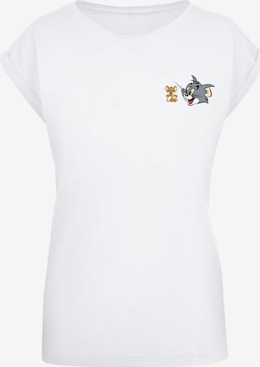 ABSOLUTE CULT T-shirt 'Tom And Jerry - Classic Heads' en pueblo / gris / noir / blanc, Vue avec produit