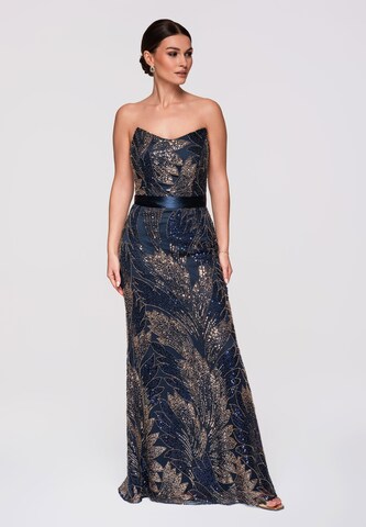 Ombre Avondjurk in Blauw