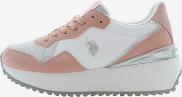 U.S. POLO ASSN. Sneakers laag 'BAYLE003W/5TU1' in Wit: voorkant