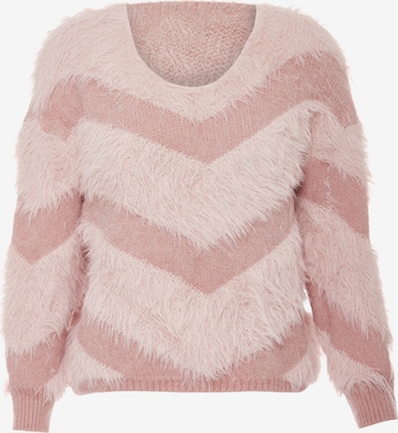 Poomi Sweater in Pink: front