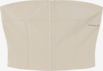 Calvin Klein Jeans Топ в Бежевый: спереди