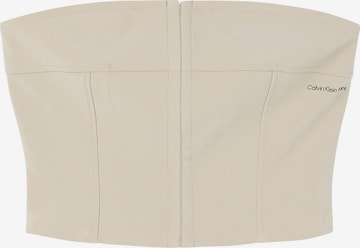 Calvin Klein Jeans Top in Beige: front