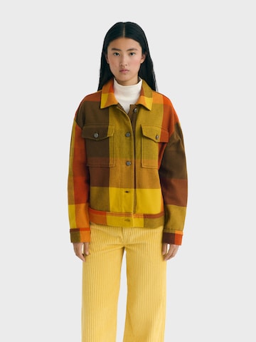 Thinking MU Přechodná bunda 'Frans' – žlutá: přední strana