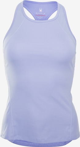 Spyder Sporttop in Blauw: voorkant