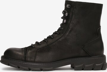 Kazar Lace-Up Boots in Black: front