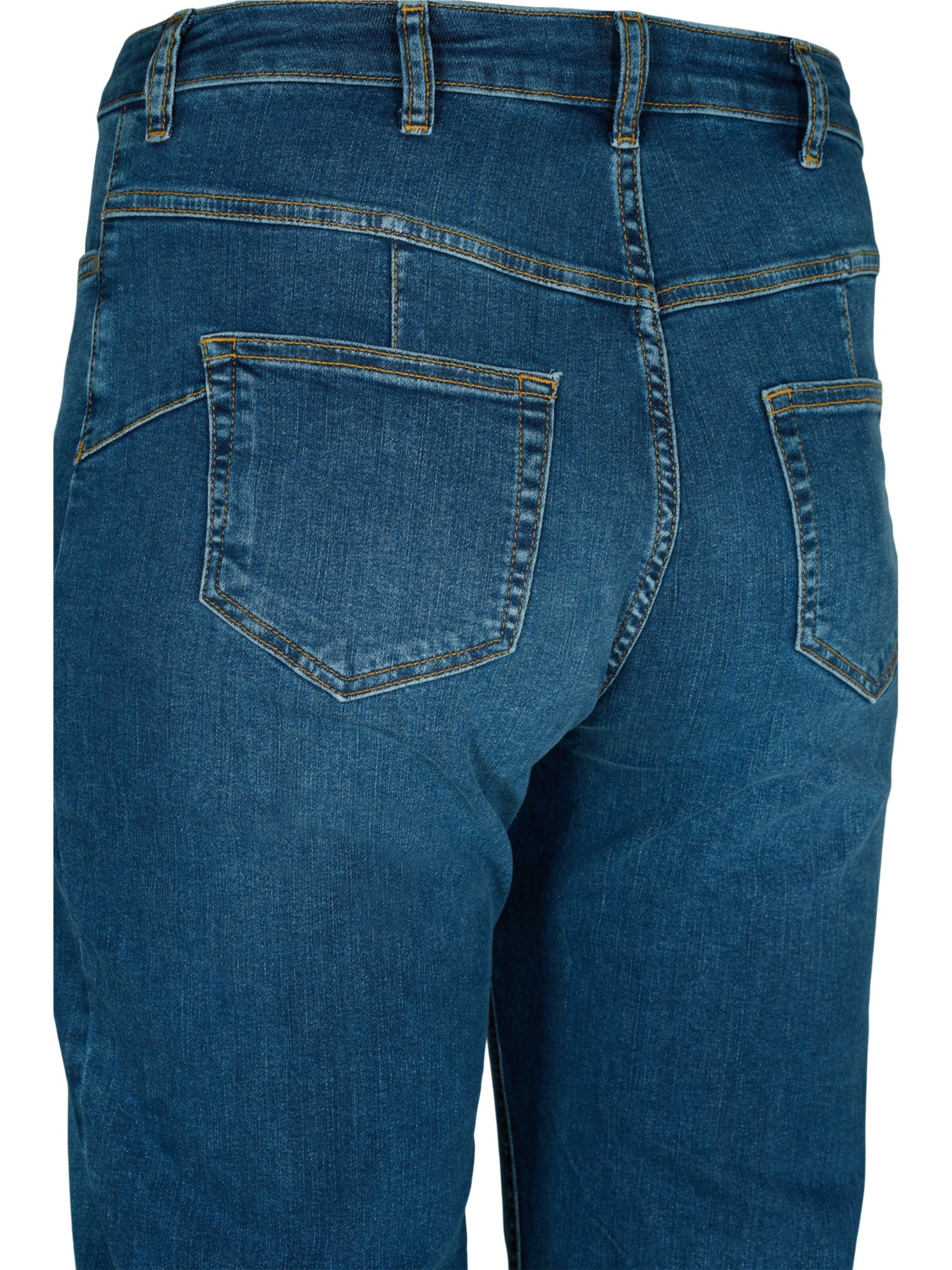 Zizzi regular Jeans 'GEMMA' i blå