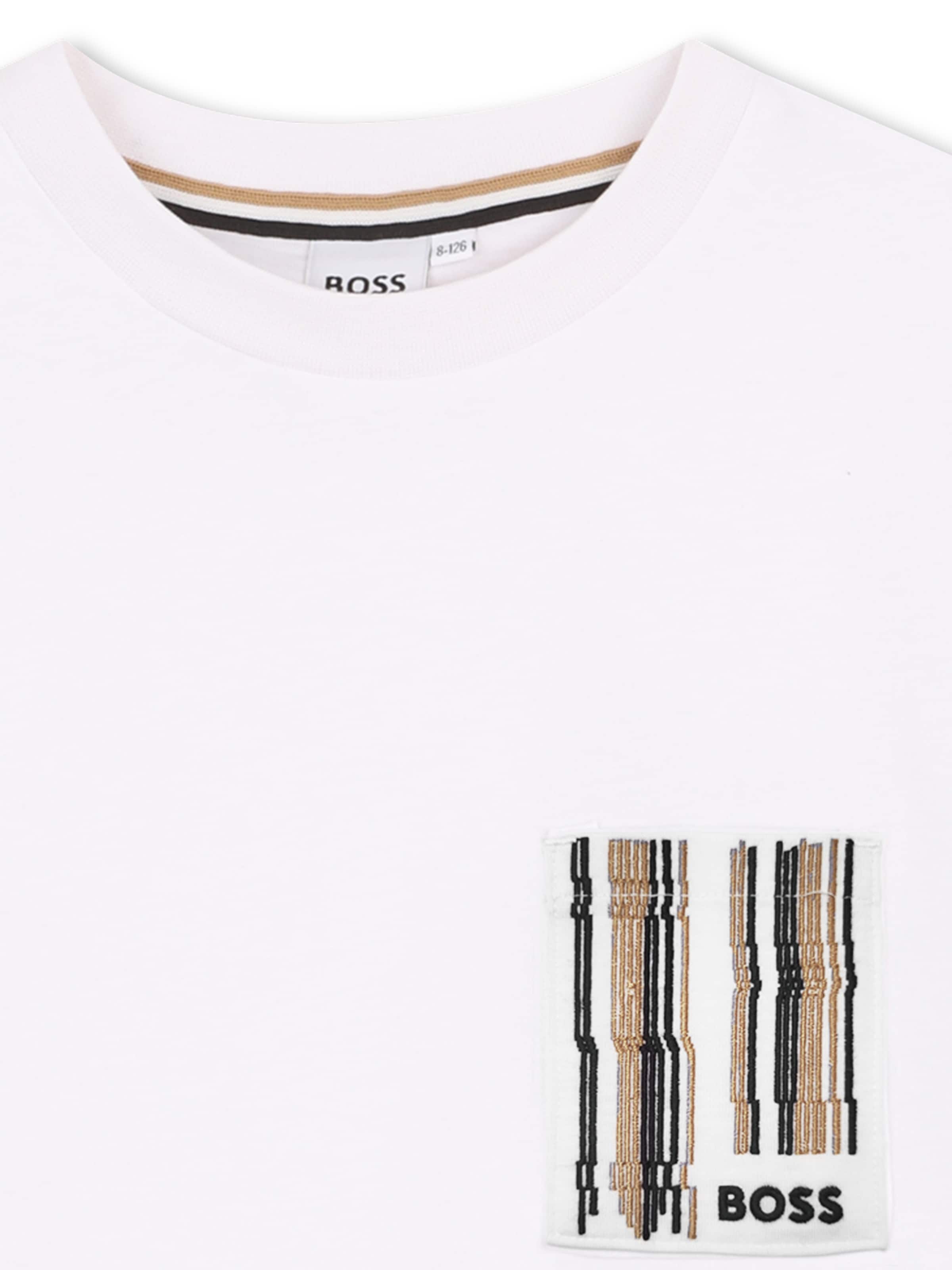 BOSS Majica | bela barva