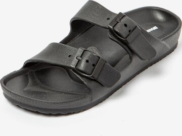 Brasileras Pantolette 'Coastal' in Schwarz: Vorderseite