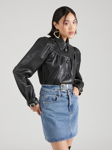 Hoermanseder x About You Blouse 'Deike' in Black: front