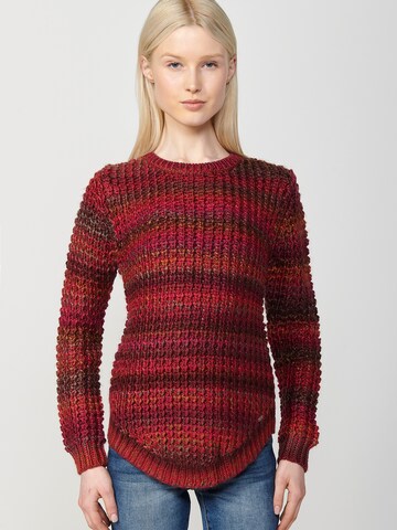 Pull-over KOROSHI en rouge : devant
