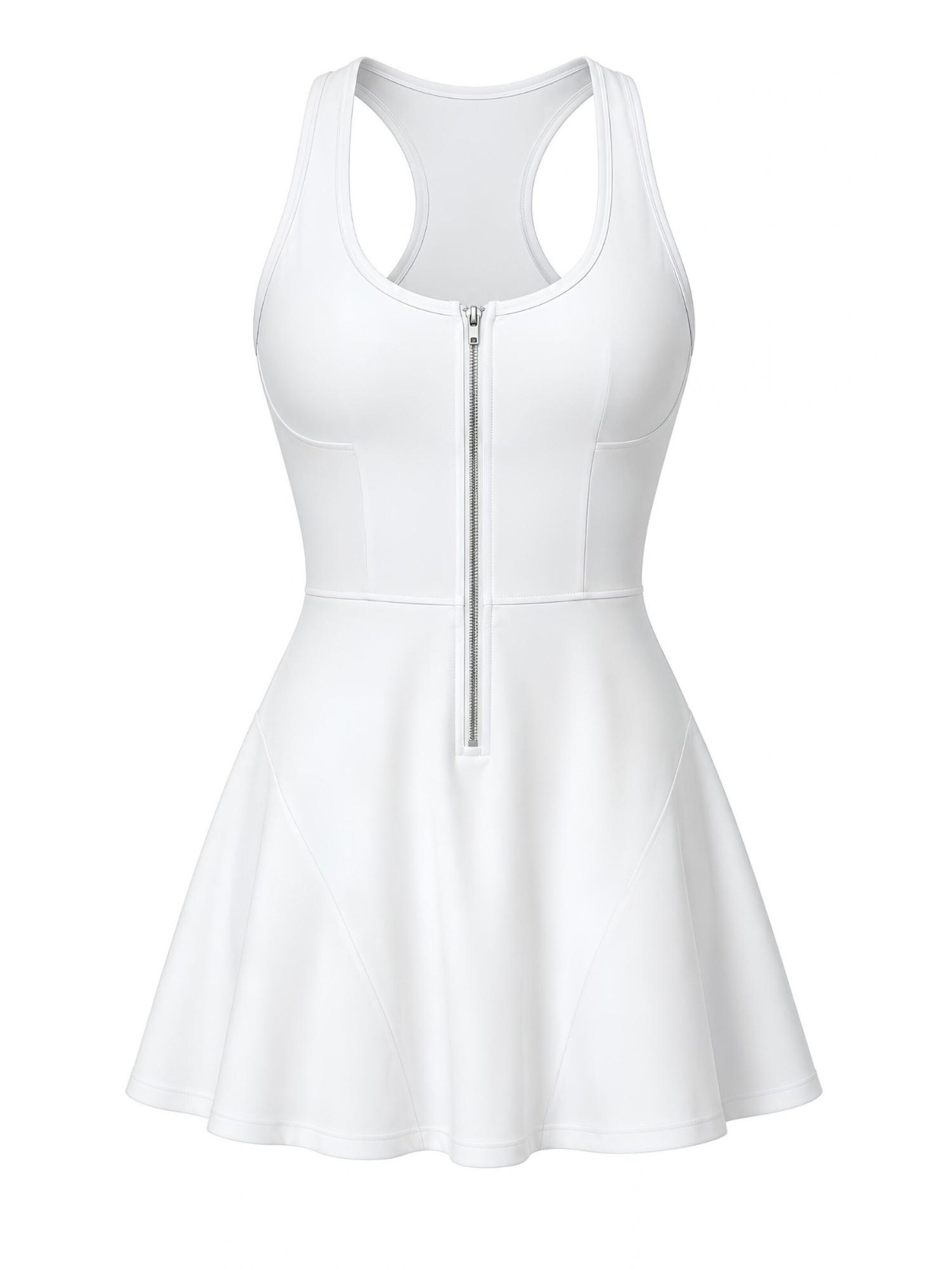 FemmeTone Sportkleid 'Aylen'‌‌‌‌‌‌‌‌‌‌ in Weiß: Vorderseite