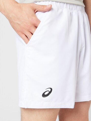 Regular Pantalon de sport 'Court' ASICS en blanc