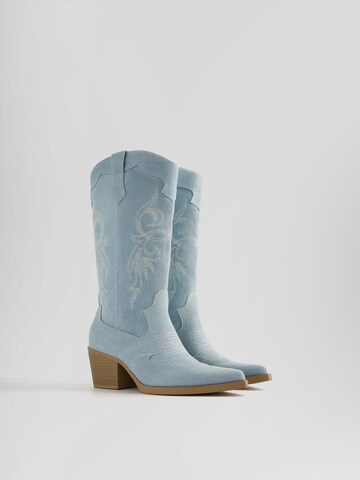 Bershka Stiefel in Blau