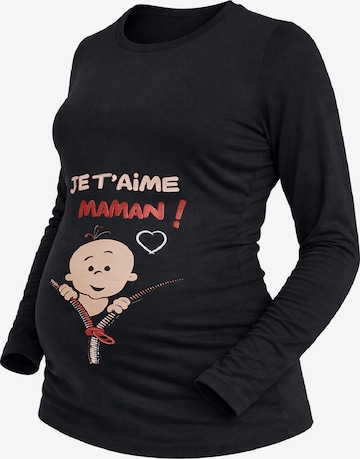 M.M.C. Shirt in Schwarz: Vorderseite