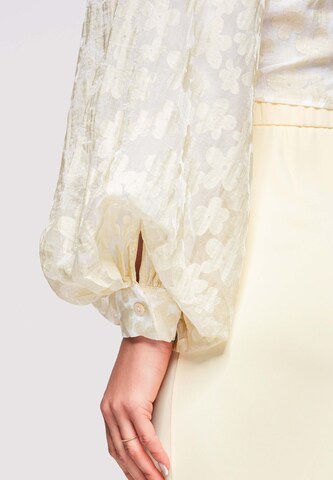 Ombre Blouse in Beige