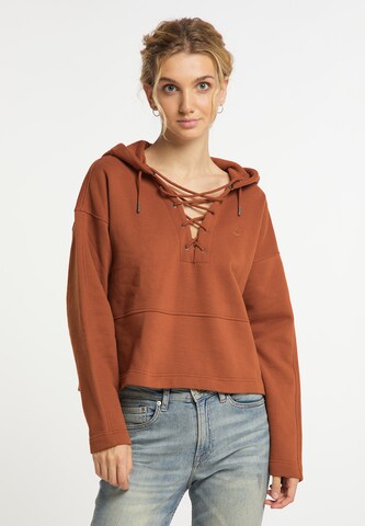 DreiMaster Vintage Sweatshirt in Brown: front