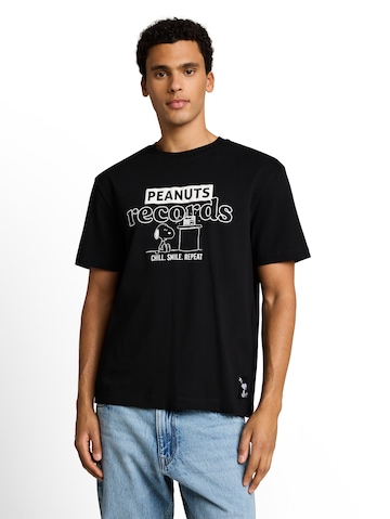 Maglietta 'Peanuts' di TOM TAILOR DENIM in nero: frontale