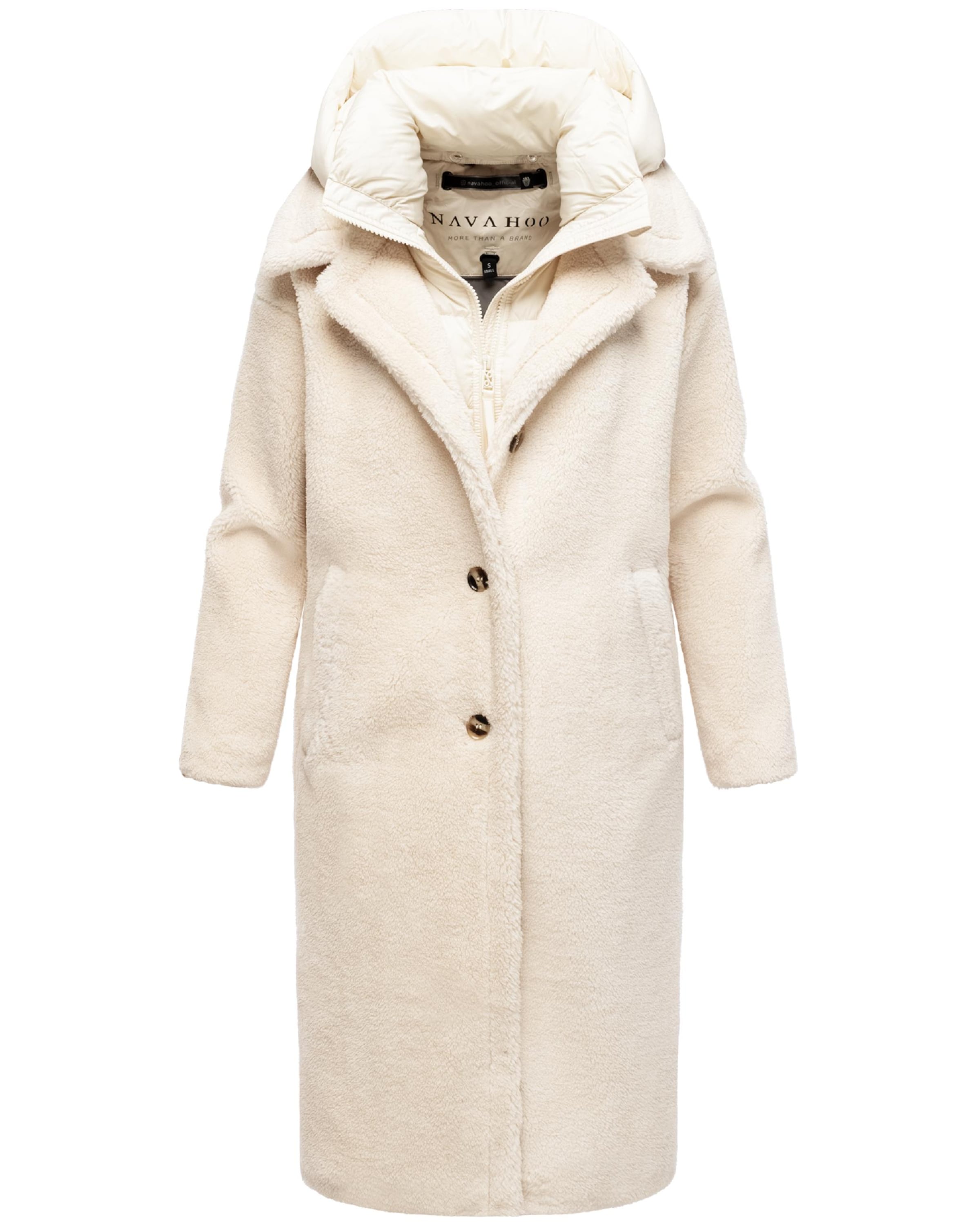 NAVAHOO Зимно палто в бяло