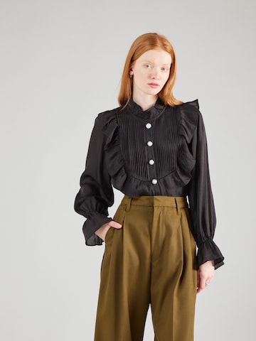 Lollys Laundry Blouse 'Springs' in Zwart: voorkant