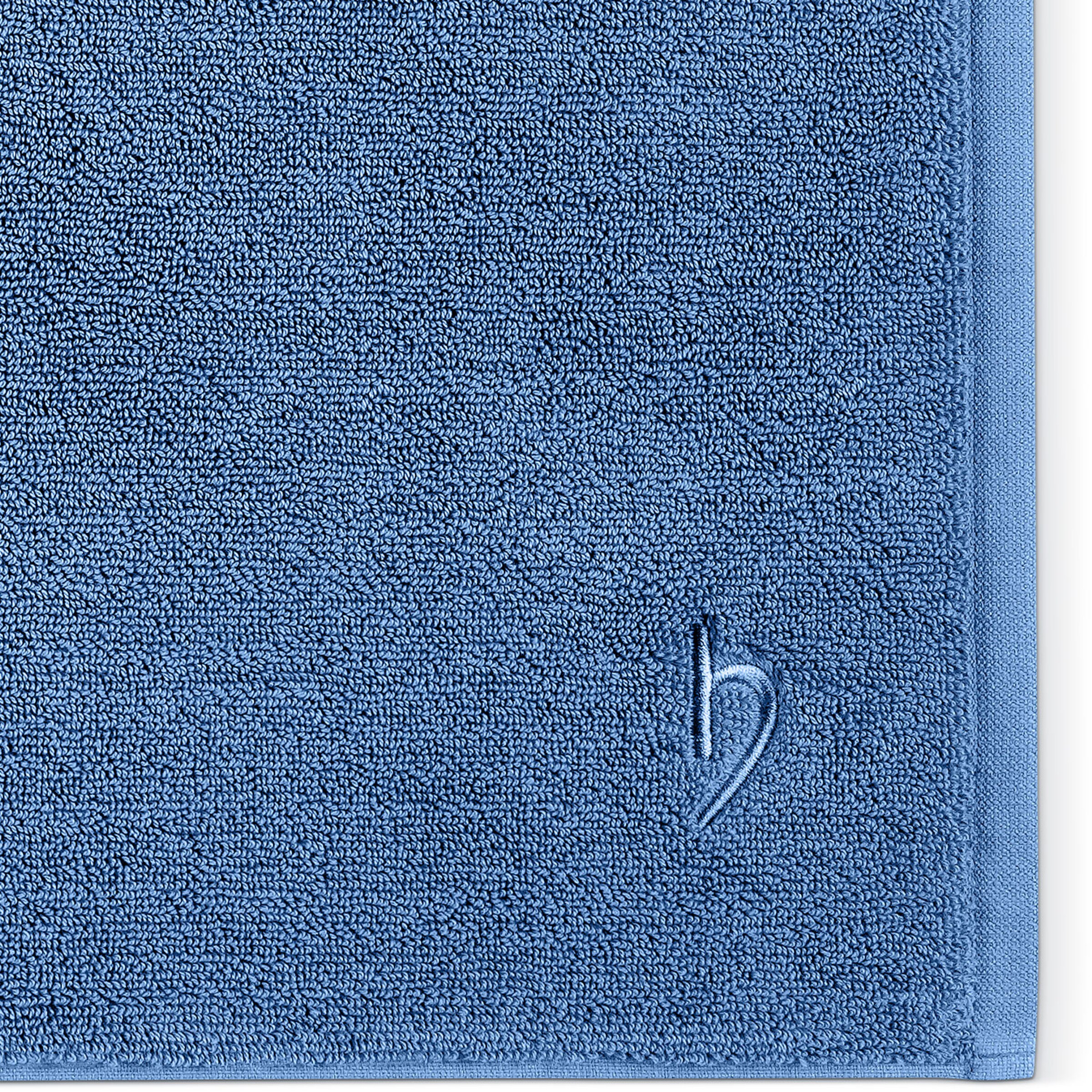 Tapis de bain 'Pura' Herzbach home en bleu