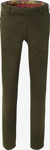 Meyer Hosen Regular Chino Pants 'Oslo' in Green: front