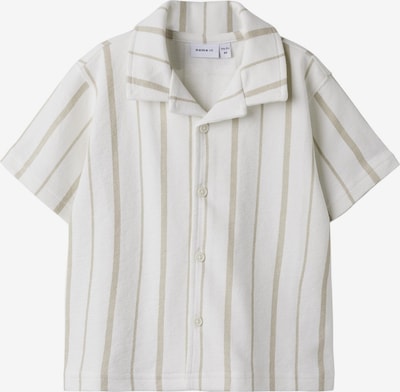 NAME IT Camisa en oliva / blanco, Vista del producto