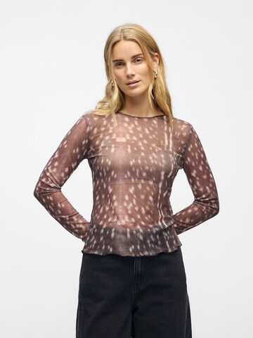 OBJECT Shirt 'OBJMONTANA' in Brown: front
