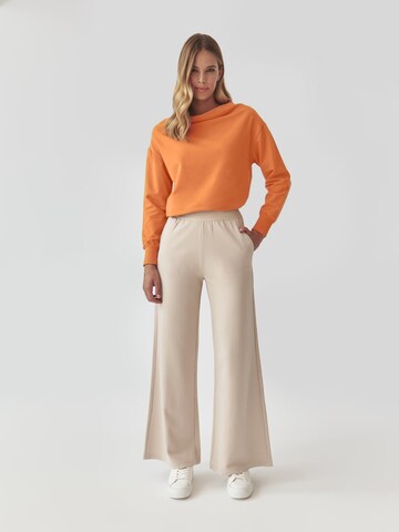 TATUUM Wide leg Broek 'Nake' in Beige