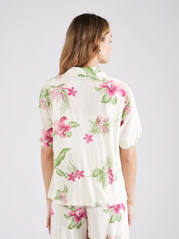 PIECES Bluse 'ALOHA' i beige