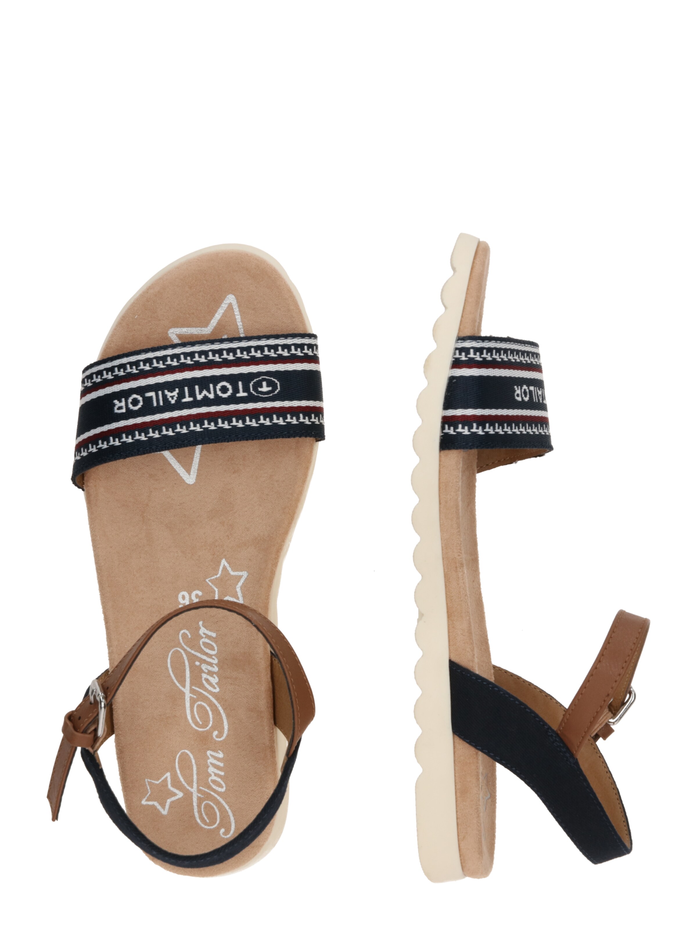 TOM TAILOR Sandale in Blau