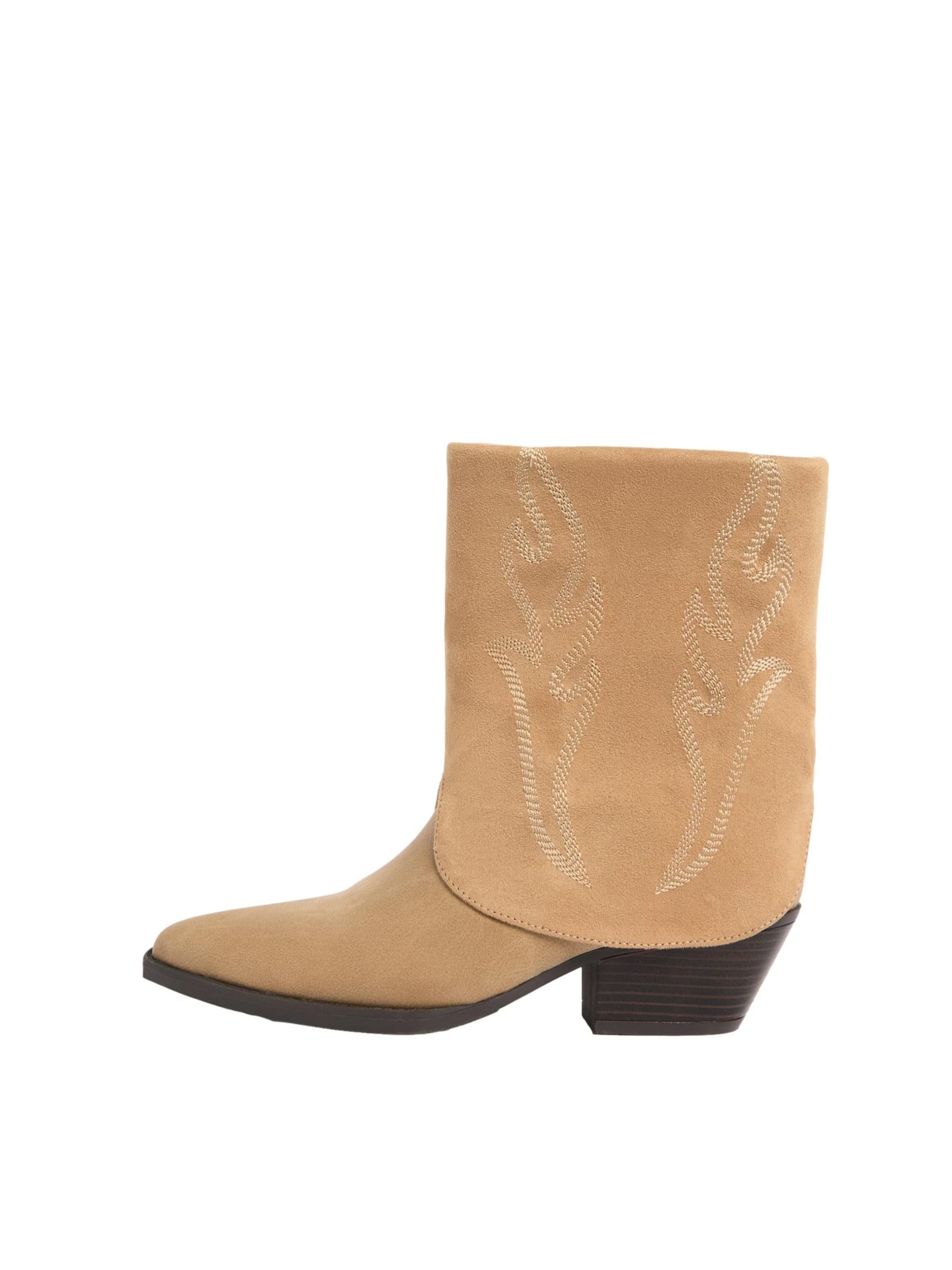 Lipsy Cowboylaarzen in Beige: voorkant