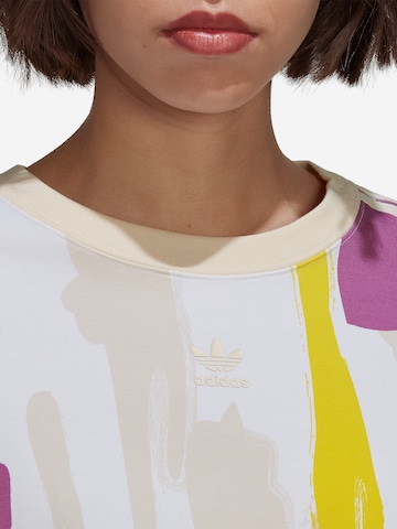 ADIDAS ORIGINALS Shirts 'Thebe Magugu Allover Print ' i hvid