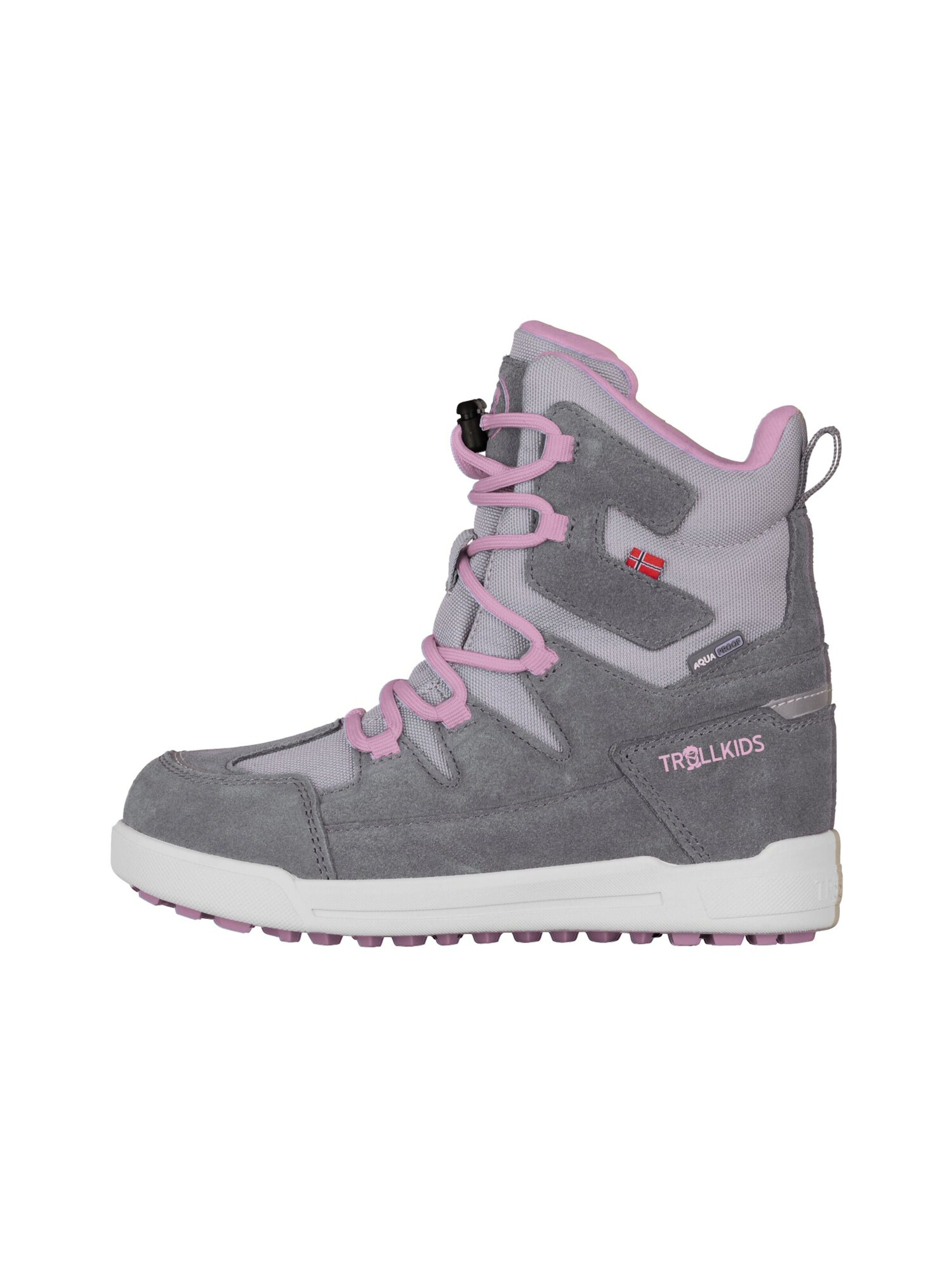 TROLLKIDS Snowboots 'Finnmark' in Grijs: voorkant