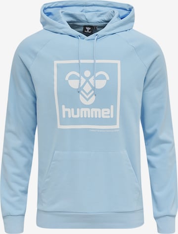 Hummel Sportsweatshirt in Blauw: voorkant