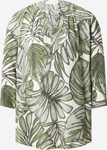 Cartoon Blouse in Groen: voorkant