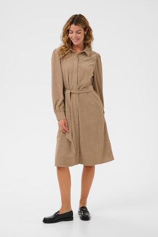 Cream Shirt dress 'Cody' in Beige