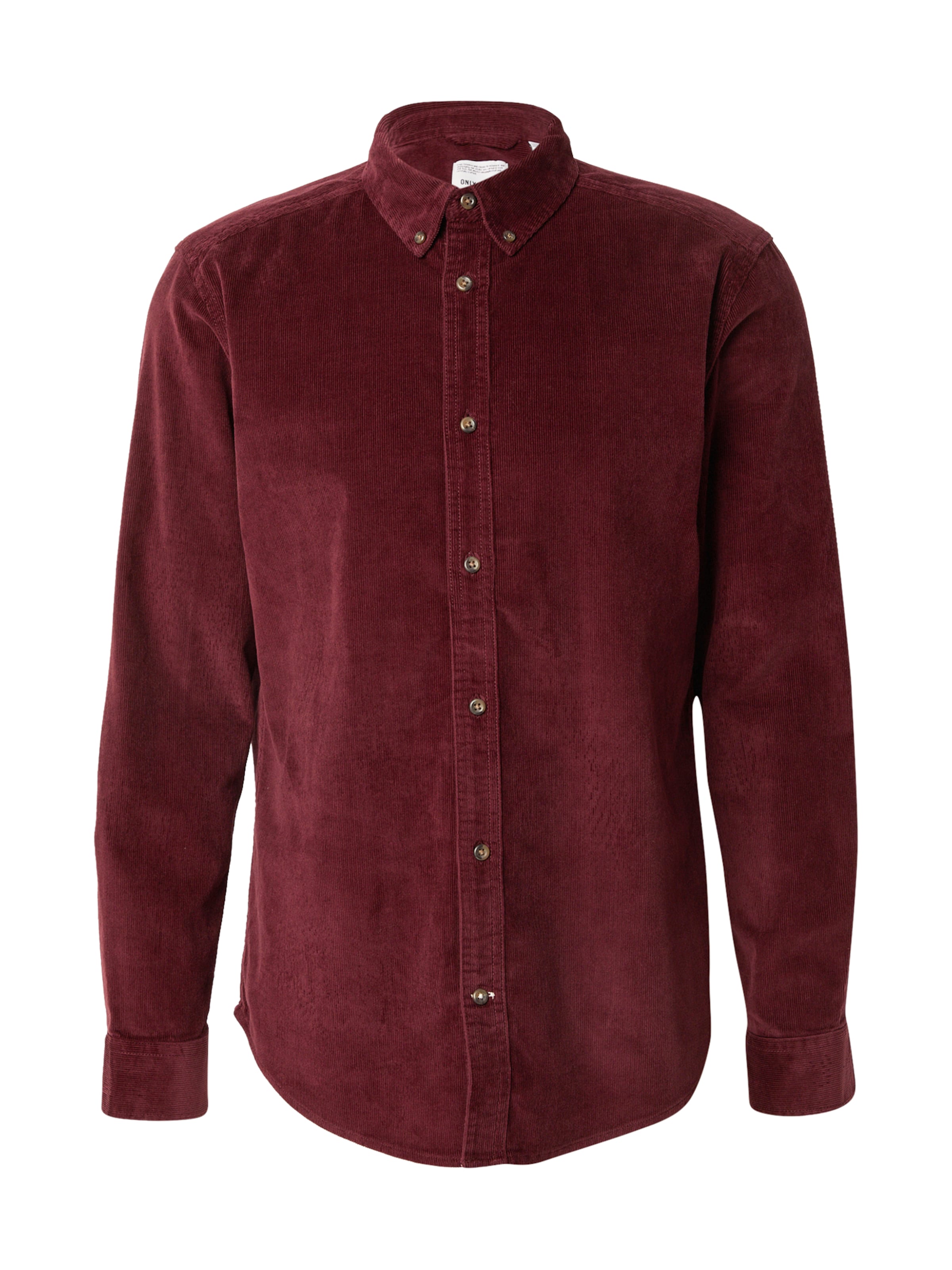 Only & Sons Regular fit Button Up Shirt 'ONSMICHAEL' in Red: front