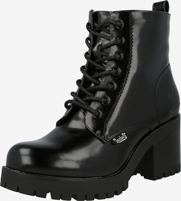 Dockers by Gerli Lace-Up Ankle Boots in Black: front