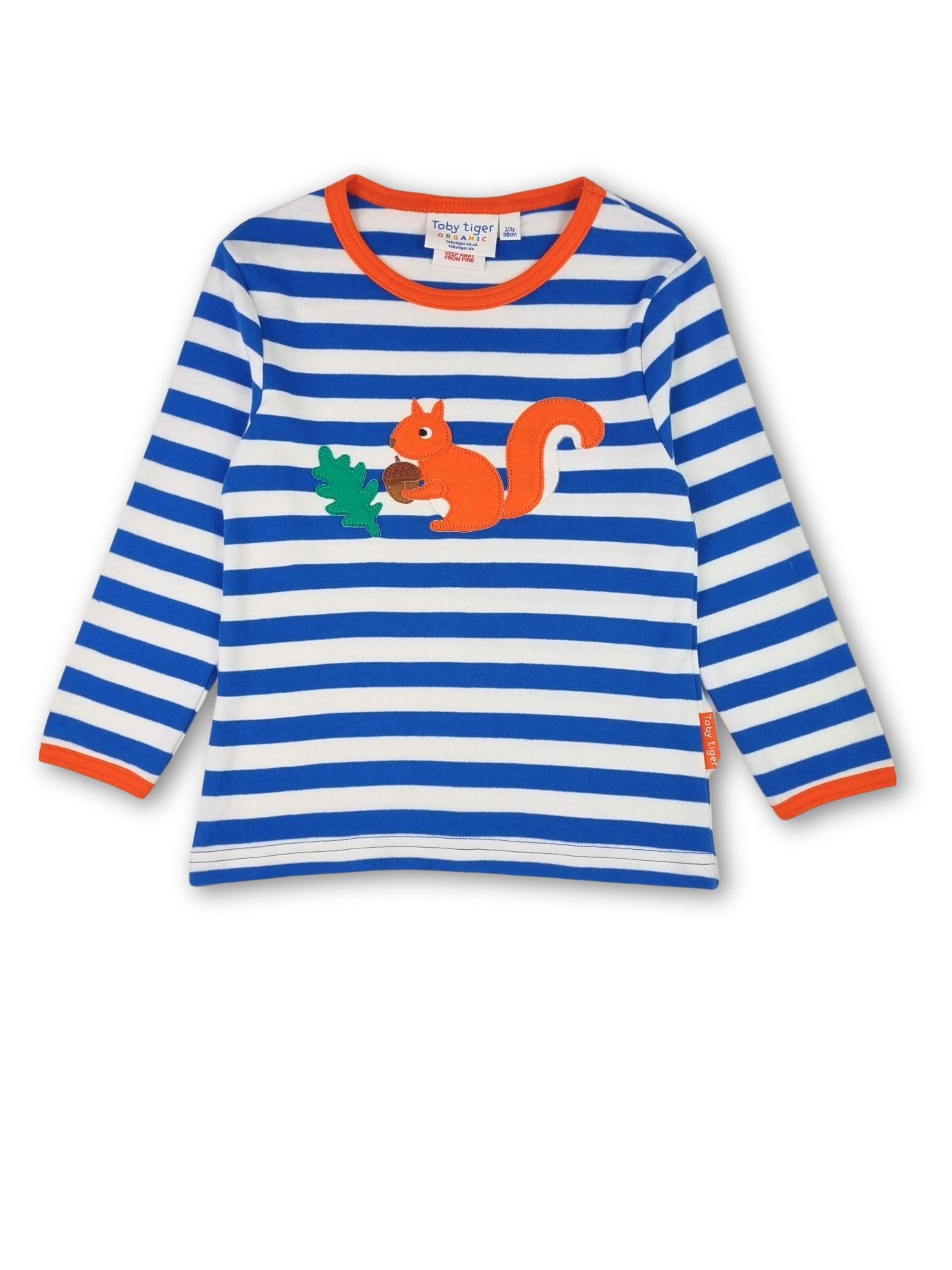 Toby Tiger Shirt 'Eichhörnchen'‌‌‌‌‌ in Blau: Vorderseite