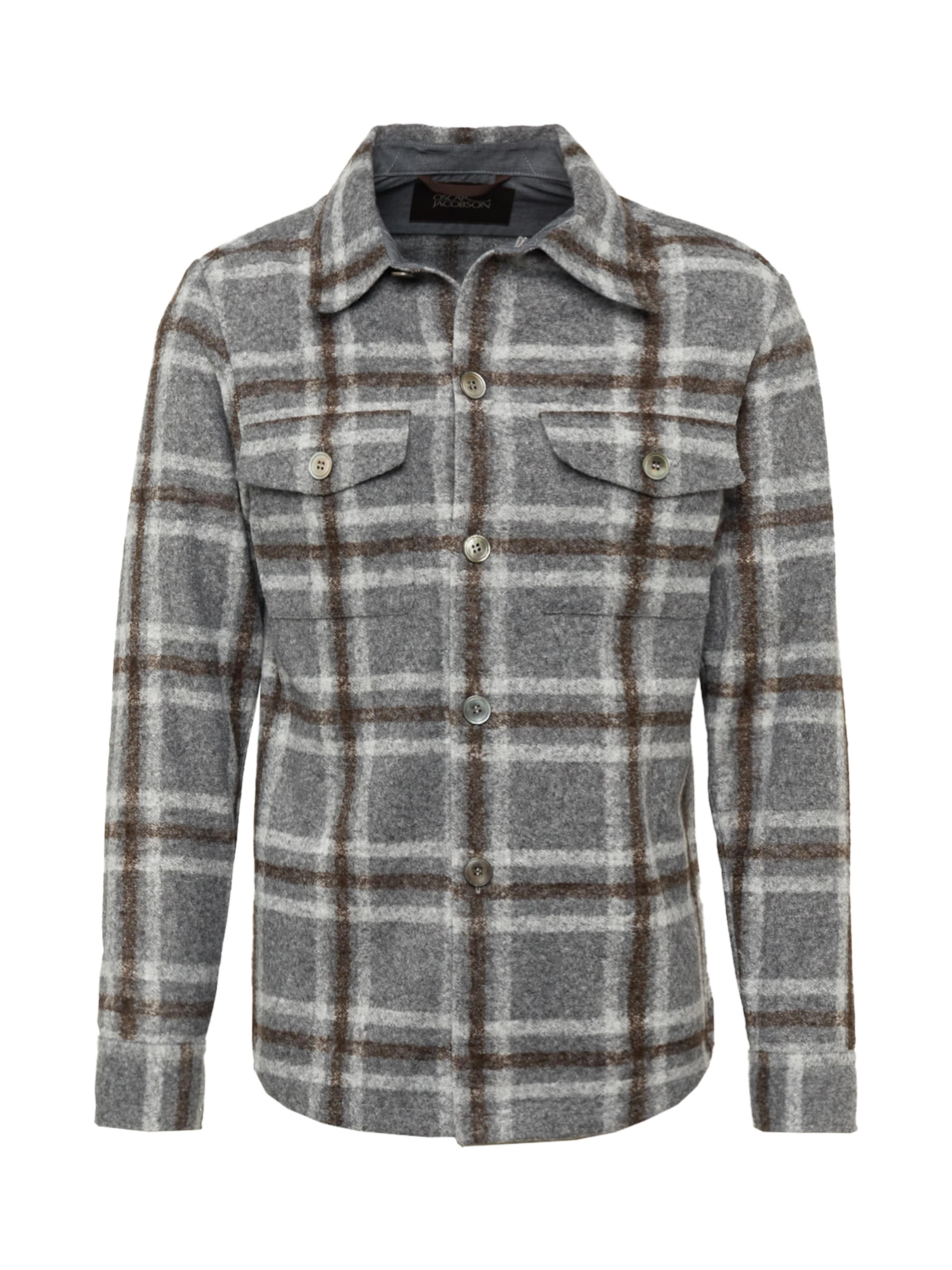 Oscar Jacobson Kurtka przejściowa 'Milron' w kolorze szary: przód