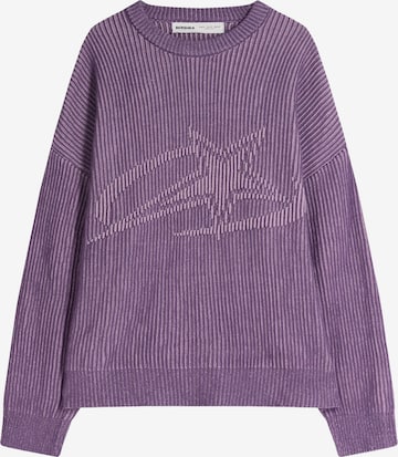 Bershka Sweater in Purple: front
