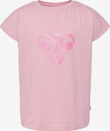 T-Shirt 'Diez' Hummel en rose : devant