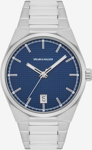 Montre à affichage analogique Spears & Walker en argent : devant