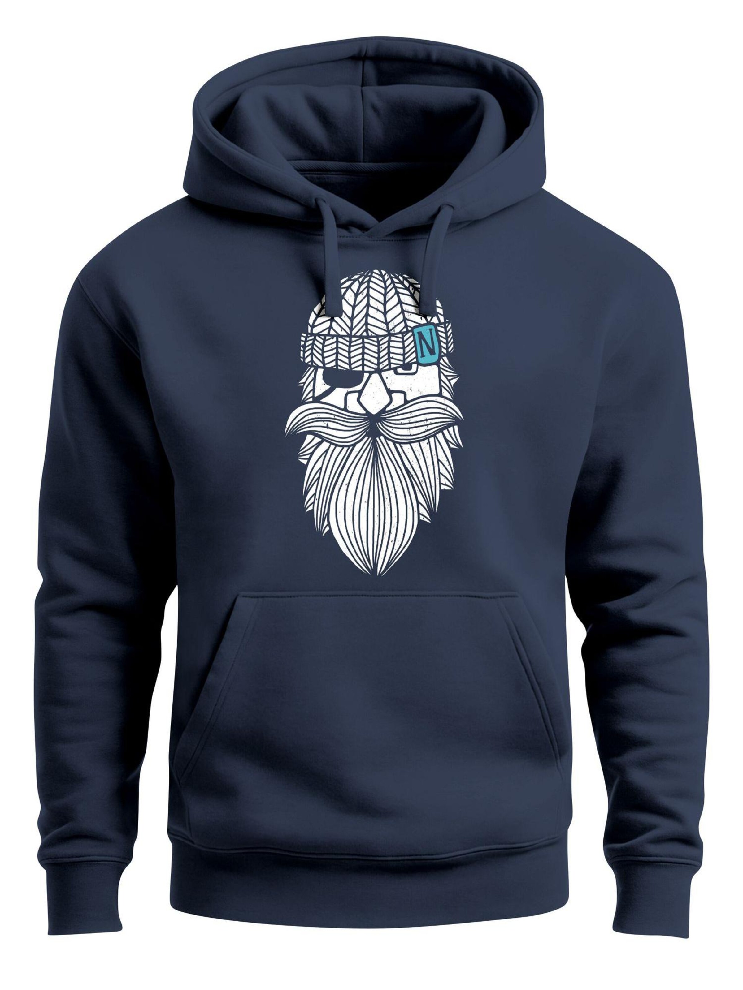 Neverless Sweatshirt 'Sailor Captain' in Blue: front
