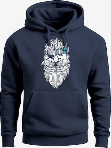 Neverless Sweatshirt 'Sailor Captain' in Blue: front